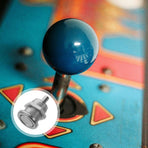 Plated Silver Metal Game Coin Button for Slot Machines - Smooth Refund