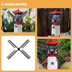 3Sets Durable Plastic Garden Windmill Blades Waterproof Design for Outdoor Decoration