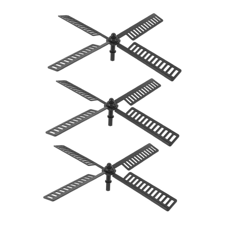3Sets Durable Plastic Garden Windmill Blades Waterproof Design for Outdoor Decoration