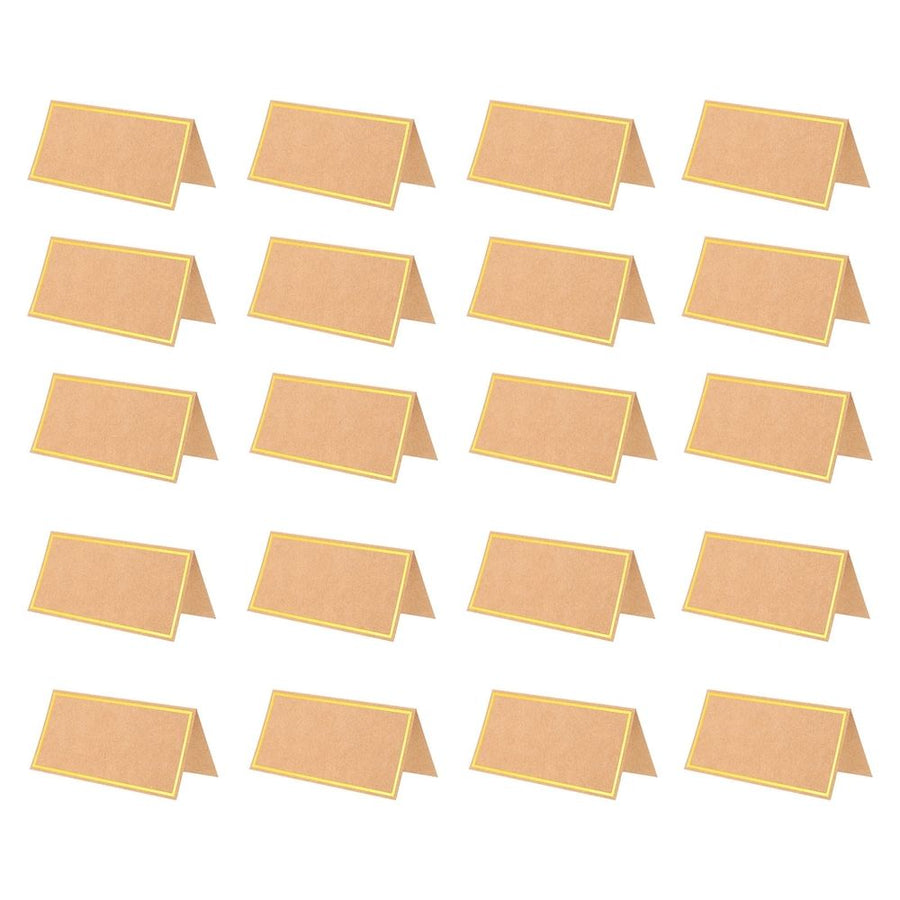 Golden Iridescent Place Cards for Writing - High-Class, Simple, and Practical