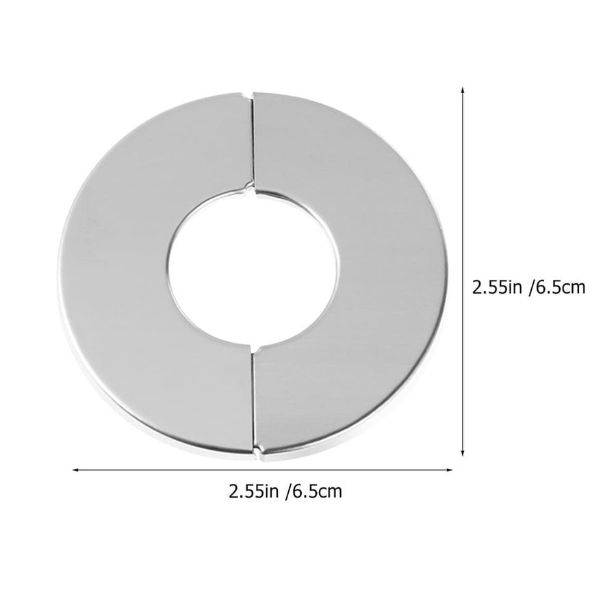 Plated Stainless Steel Decorative Covers for Plumbing Fixtures, 2 Pieces, and Stylish