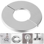 Plated Stainless Steel Decorative Covers for Plumbing Fixtures, 2 Pieces, and Stylish