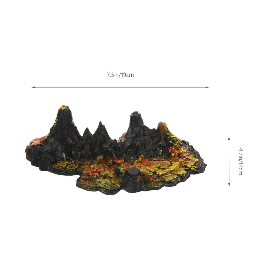 10pcs Volcanic Eruption Model Ornaments Plastic Decoration for Home Decor Friends
