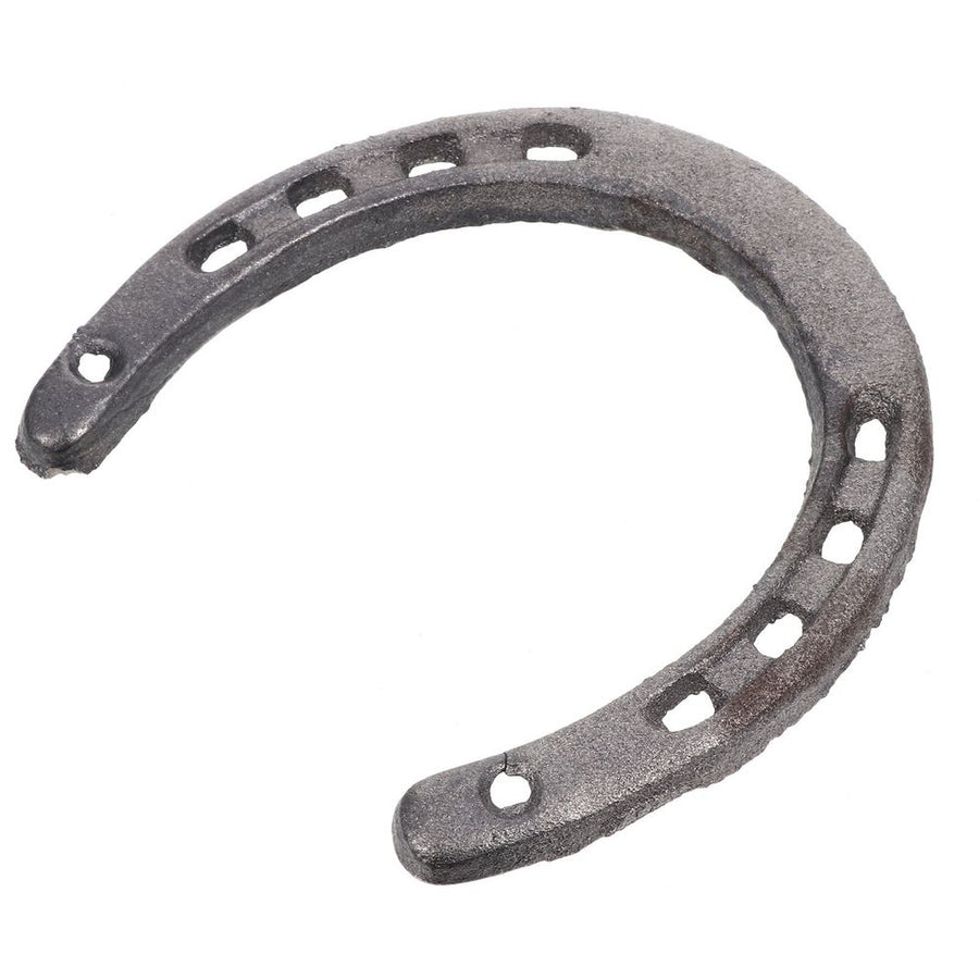 Western Style Horseshoe Metal Wall Decor - Cast Iron Horseshoe Plaque with Racing Theme, Rustic Horseshoe Cutouts for Home Decoration