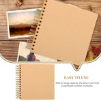 Rustic Scrapbook Album - Blank Photo Picture Book for Craft Projects, Memory Keeping, and Photo Storage