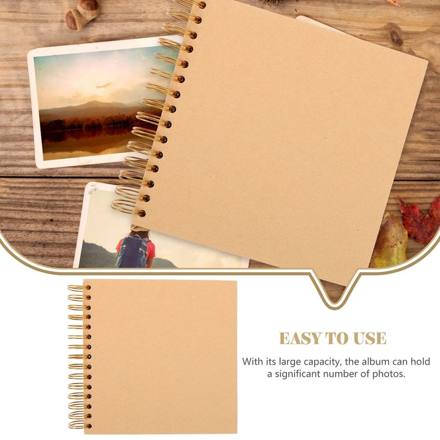 Rustic Scrapbook Album - Blank Photo Picture Book for Craft Projects, Memory Keeping, and Photo Storage
