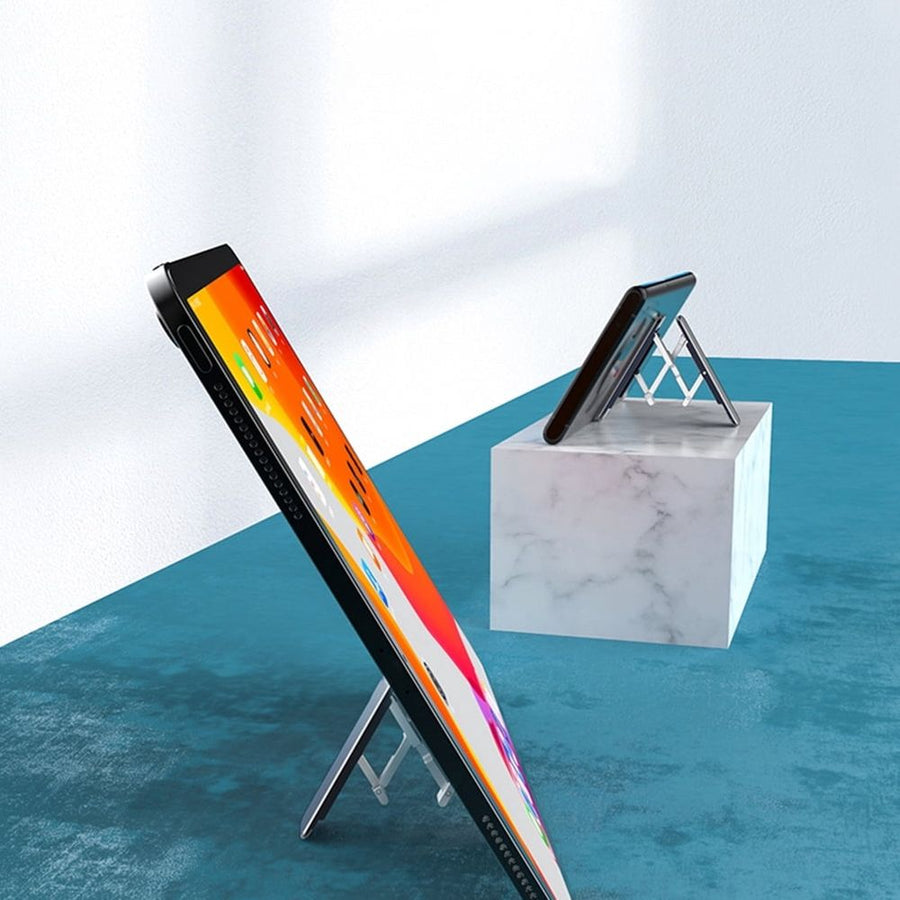 Foldable Kickstand Aluminum Alloy Adhesive Back Stand Multifunctional for Tablet ( )