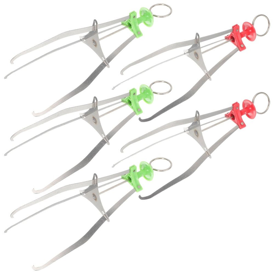 5Pcs Stainless Steel Hot Plate Grippers Heat Resistant Bowl Clamps