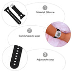 Silicone Replacement Smart Watch Band Compatible with  10 15 Fitness Strap