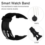 Silicone Replacement Smart Watch Band Compatible with  10 15 Fitness Strap
