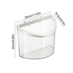 No-Drill Wall Mount Trash Can, Minimalist Hanging Waste Basket, Space-Saving Garbage Bin for Kitchen Bathroom Laundry Bedroom
