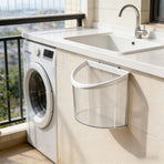 No-Drill Wall Mount Trash Can, Minimalist Hanging Waste Basket, Space-Saving Garbage Bin for Kitchen Bathroom Laundry Bedroom
