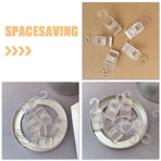 12Pcs Clear Plastic Clothes Clips with Strong Clamp for Hanging Laundry and Beach Towels