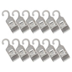 12Pcs Clear Plastic Clothes Clips with Strong Clamp for Hanging Laundry and Beach Towels
