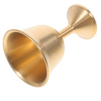 Golden Brass Metal Cup for Offering Water - Multi-Purpose Drinking Goblet