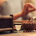 Golden Brass Metal Cup for Offering Water - Multi-Purpose Drinking Goblet