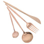 Stylish Rose Plated Gold Utensils Set for Everyday and Special Meals 1Set