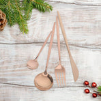Stylish Rose Plated Gold Utensils Set for Everyday and Special Meals 1Set