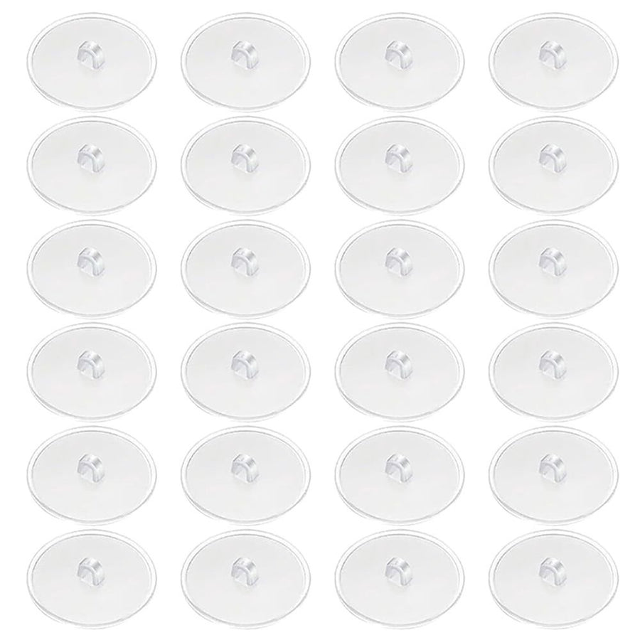Self-Adhesive Ceiling Hooks Transparent Plastic for Hanging Decorations 50Pcs