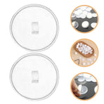 Self-Adhesive Ceiling Hooks Transparent Plastic for Hanging Decorations 50Pcs