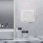 White Stainless Steel Pegboard Paper Towel Holder Rack for Workbench and Garage Organization