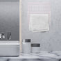 White Stainless Steel Pegboard Paper Towel Holder Rack for Workbench and Garage Organization