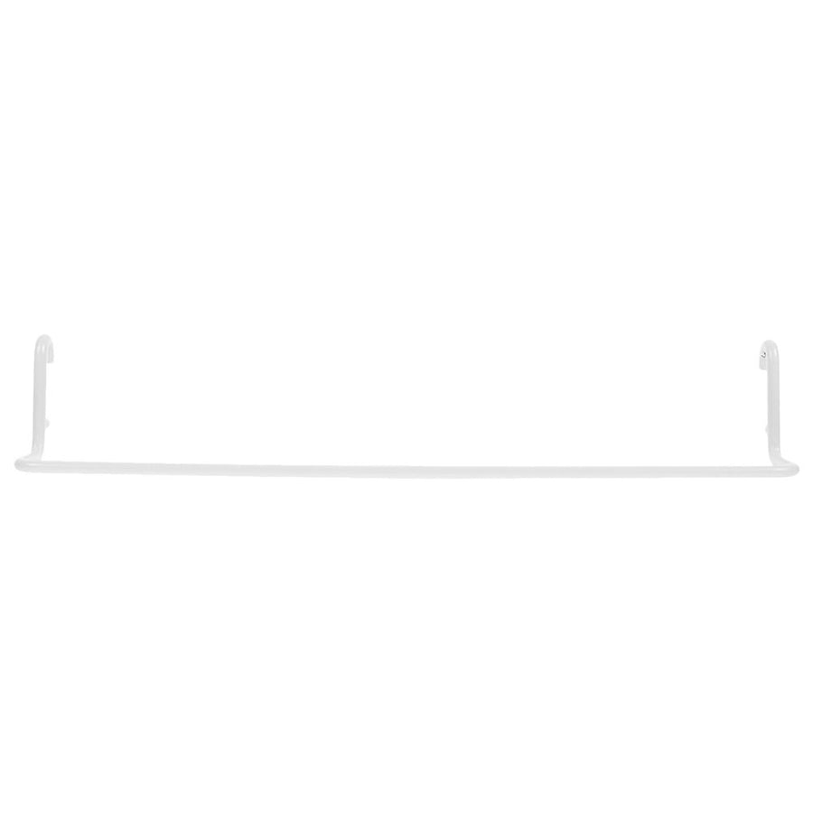 White Stainless Steel Pegboard Paper Towel Holder Rack for Workbench and Garage Organization