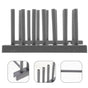 Plastic Dish Drainer with Cutlery Organizer for Kitchen Cabinet Storage and Countertop Use