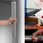 Refrigerator Handle Cover Light Grey Cloth Washable  2Pcs