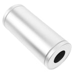 Plated Silver Round Car Tissue Box Holder with Multifunctional Storage