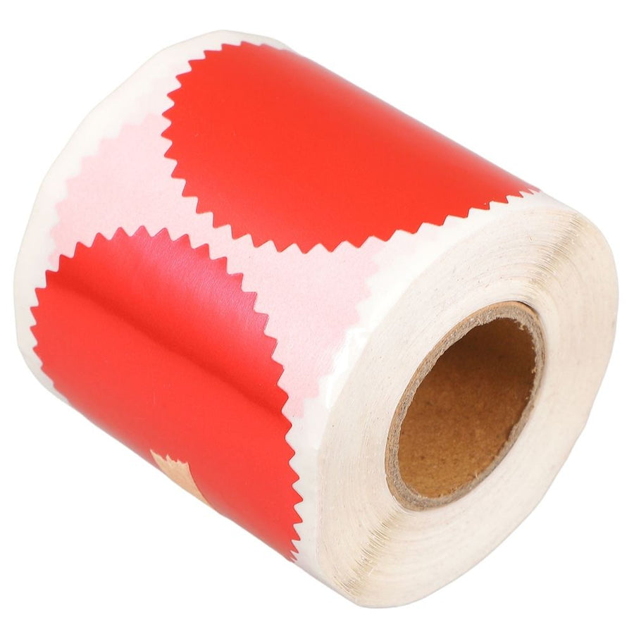 250Pcs Red Adhesive Paper Embossing Labels for Certificate Seals and Formal Document Closure