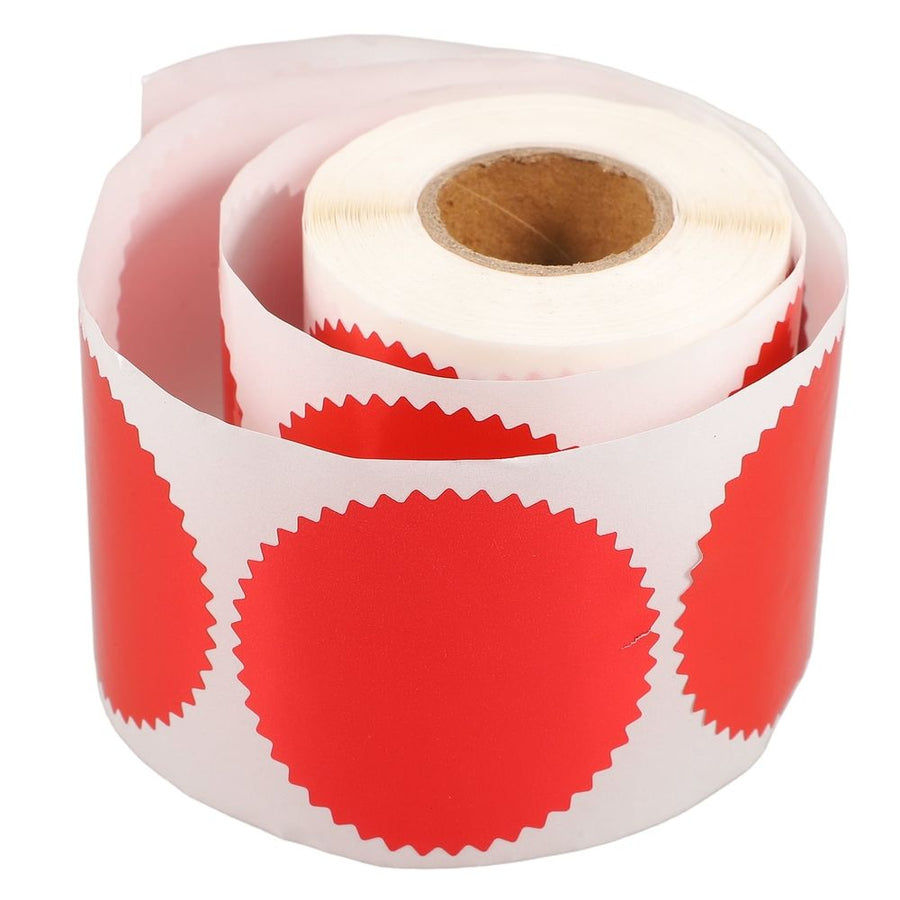 250Pcs Red Adhesive Paper Embossing Labels for Certificate Seals and Formal Document Closure