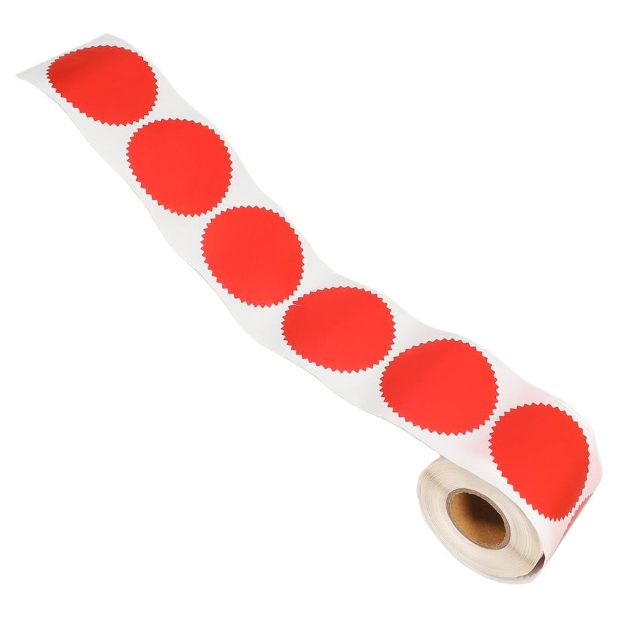 250Pcs Red Adhesive Paper Embossing Labels for Certificate Seals and Formal Document Closure