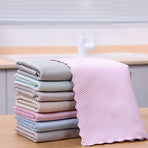 Kitchen Dishcloth Premium Microfiber Assorted Colors Practical Duster Cloth