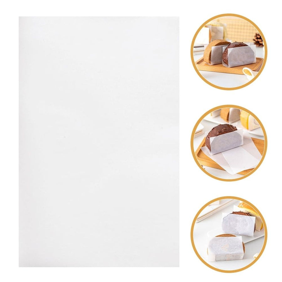 Heat Resistant Nonstick Parchment Paper, White, for Home Baking, Consistent Sizing, 200Pcs