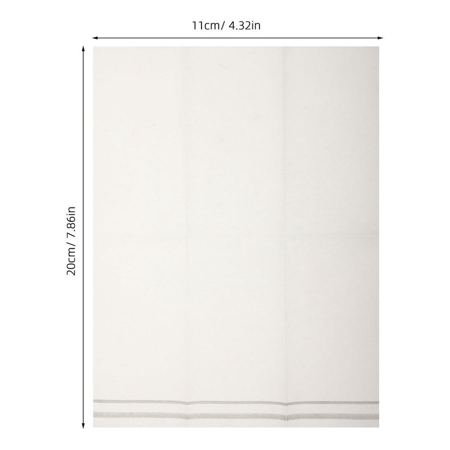 100Pcs Plated Silver Party Paper Napkins for Kitchen and Bathroom with Quick Liquid Absorption