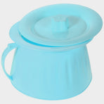 Plastic Bedpan for Home Use with Stable Base and Smooth Edges, Chamber Pot for Comfort and