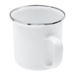 1Pc White Enamel Tea Cup Multifunctional Water Coffee Drink Cup
