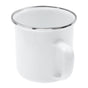 1Pc White Enamel Tea Cup Multifunctional Water Coffee Drink Cup