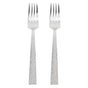 Hammered Forks Plated Silver Stainless Steel Easy Grip Home Use 2Pcs