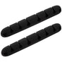 Adhesive Cable Clips Black Silicone Cord Keeper for Decor USB Cord Organizer 2Pcs