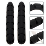 Adhesive Cable Clips Black Silicone Cord Keeper for Decor USB Cord Organizer 2Pcs
