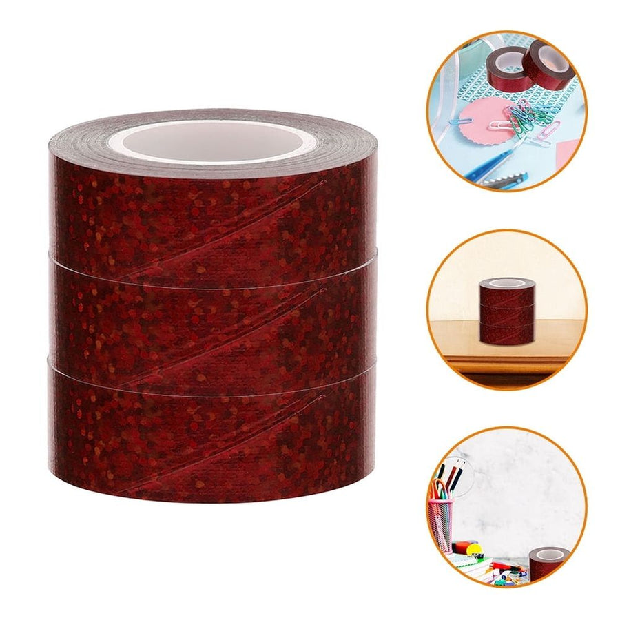 Red Heavy Duty Duct Tape Roll for Home Use Strong Adhesive Carpet Wood Brick Sealing