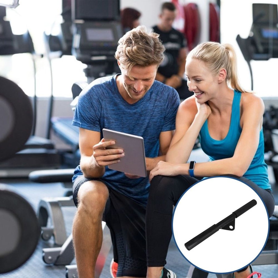 Black Pull Bar for Strength Training Durable Muscle Tension Bar for Home Gym Use