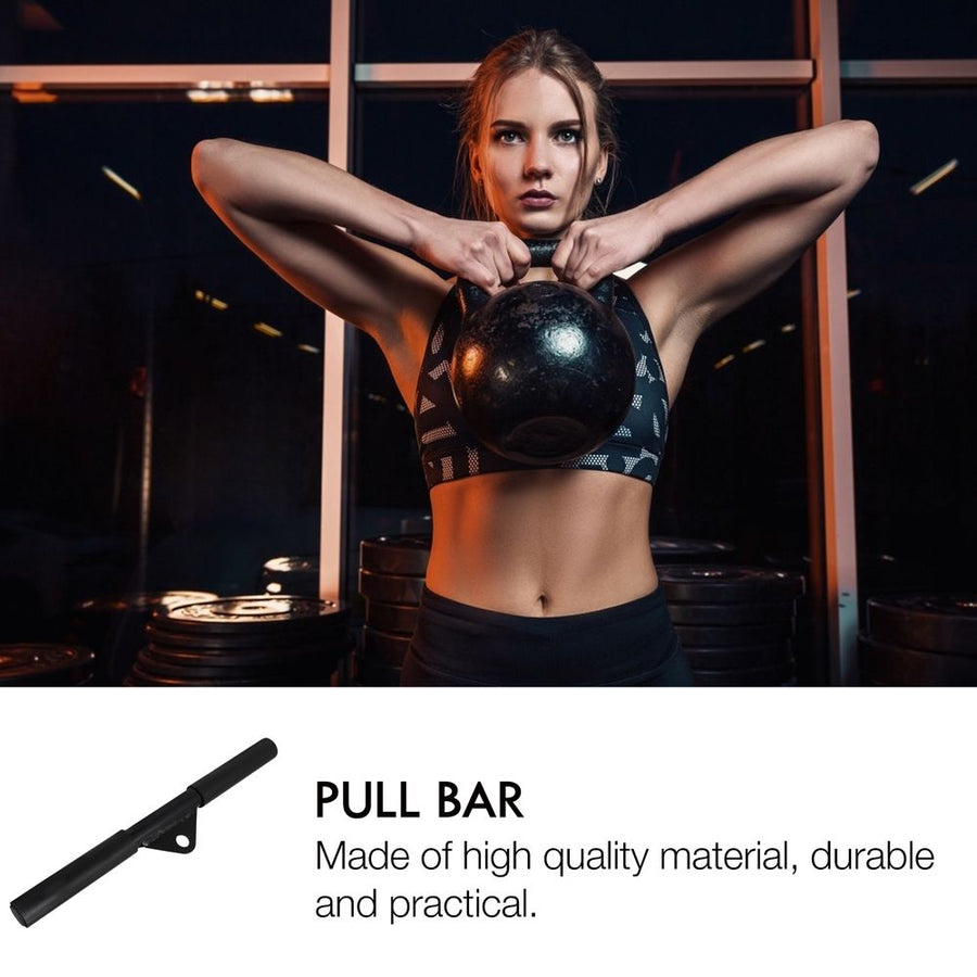 Black Pull Bar for Strength Training Durable Muscle Tension Bar for Home Gym Use