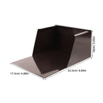 Durable Metal Gutter Splash Block, Coffee, Easy Installation for Outdoor Floor Protection