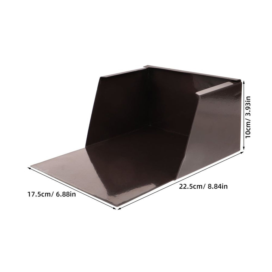Durable Metal Gutter Splash Block, Coffee, Easy Installation for Outdoor Floor Protection