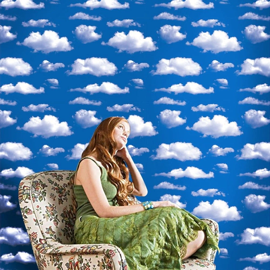 Natural Sky Peel and Stick Wallpaper, DIY Wall Sticker Panels Decal, Blue Sky Clouds Pattern,Vinyl Contact Paper for Kitchen,Wall Art,Crafts and Decor, Removable and Waterproof,Easy to Apply