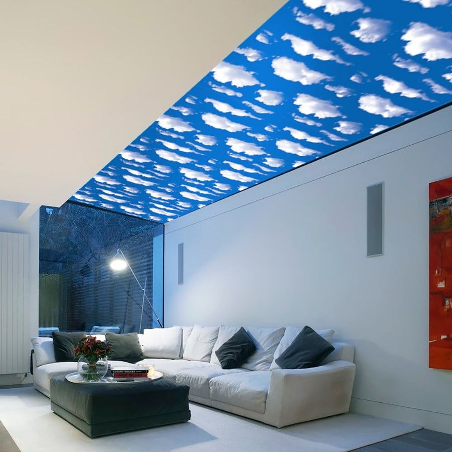 Natural Sky Peel and Stick Wallpaper, DIY Wall Sticker Panels Decal, Blue Sky Clouds Pattern,Vinyl Contact Paper for Kitchen,Wall Art,Crafts and Decor, Removable and Waterproof,Easy to Apply