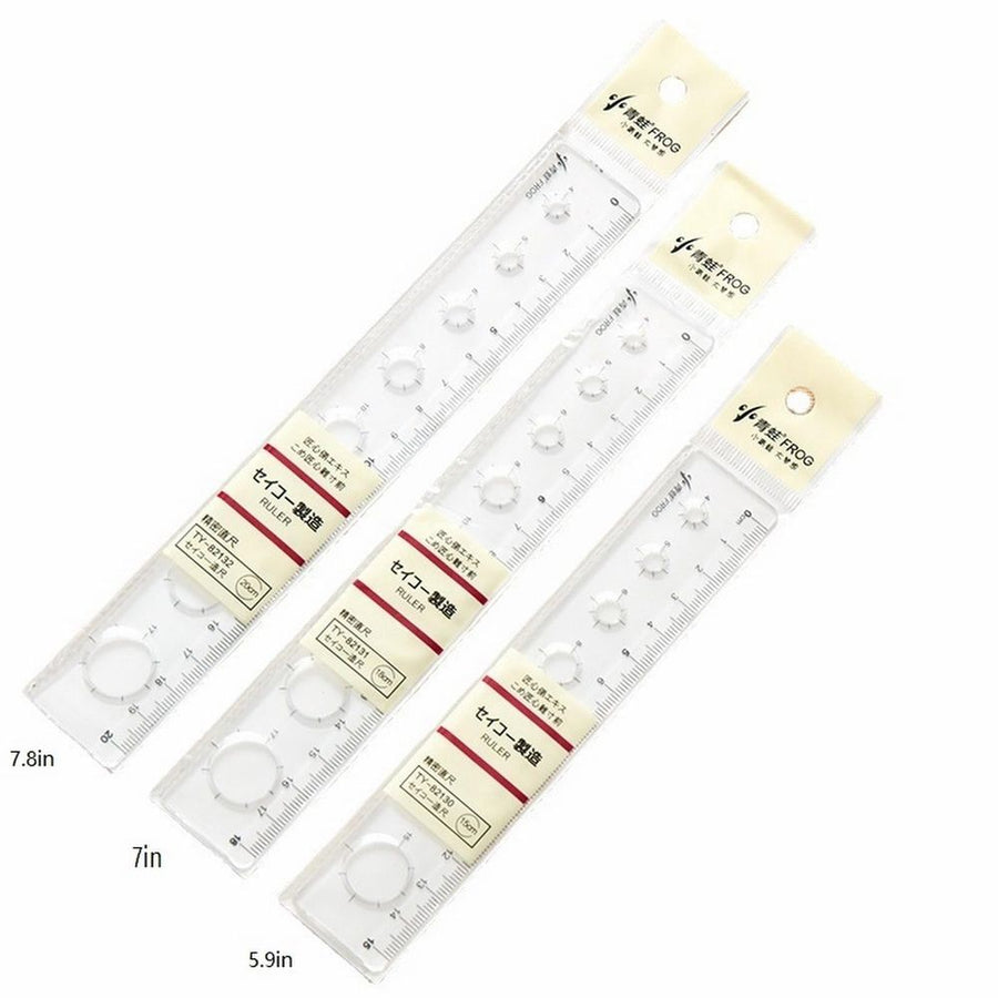 Flexible Ruler, Rulers Scale Bendable Flexible Rubber Rulers Transparent Shatterproof Straight Plastic Ruler Classroom Or Rulers Measuring Precise Drafting for Draw